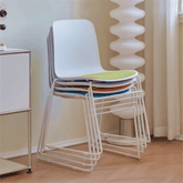 Viva Simple Cushion Stackable Plastic Side Chair